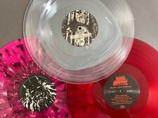 LOT: 3 COLORED 12" LP VINYL RECORDS CRAFTS DECORATION MAGENTA SILVER CLEAR RED comprar usado  Enviando para Brazil