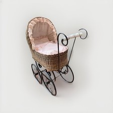 Retro puppenwagen korbgeflecht gebraucht kaufen  Eppstein