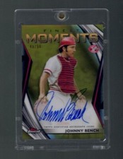 Johnny Bench 2021 TOPPS MELHORES "MELHORES MOMENTOS" REFRATOR DE OURO AUTOMÁTICO #40/50 (Q) comprar usado  Enviando para Brazil
