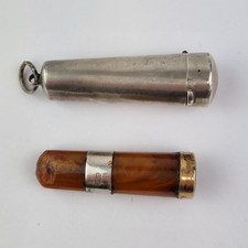 Antique silver cheroot for sale  ROYSTON