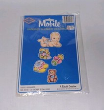 De colección 1981 Beistle Co. Papel Móvil Baby Shower Decoración Colgante Decoración segunda mano  Embacar hacia Mexico