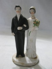 Decoração de bolo de casamento vintage de porcelana para noiva e noivo ou década de 1920 comprar usado  Enviando para Brazil