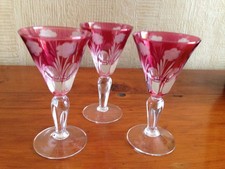 Beautiful cranberry cut for sale  BOOTLE