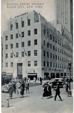 NYC British Empire Building Radio City Manhattan Card Co 1940 Nova York  comprar usado  Enviando para Brazil