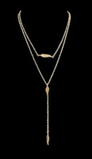Feather lariat gold for sale  Boones Mill