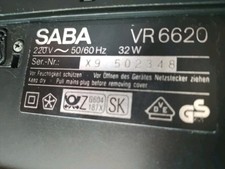 Videorecorder saba 6620 gebraucht kaufen  Dortmund