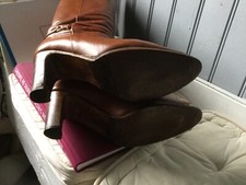 Bottes vintage cuir d'occasion  Saint-Malo