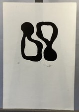 Lithographie composition abstr d'occasion  Vannes