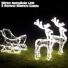 Slitta natalizia led usato  Cardito
