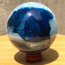 400G raro geodo ágata azul bola de quartzo esfera de cristal amostra mineral cura comprar usado  Enviando para Brazil