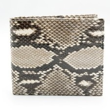 Nova Carteira Masculina Bi-Fold Natural Genuína Couro de Cobra Pele Traseira. comprar usado  Enviando para Brazil