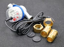 Kontaktwasserzähler Anschlüsse 3/4"AG 10l/Imp QN 2,5m³/h Baulänge 130mm 16bar comprar usado  Enviando para Brazil