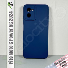 Usado, Capa para Moto G Power 5G (2024) - Azul | Silicone líquido suave e sedoso | Slim Fit comprar usado  Enviando para Brazil
