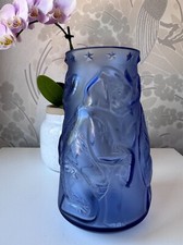 Lalique blue elephants for sale  WIMBORNE