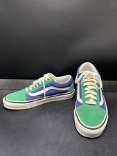 Sapato baixo Vans Old School masculino tamanho 8.5 azul amarelo verde salto raro comprar usado  Enviando para Brazil
