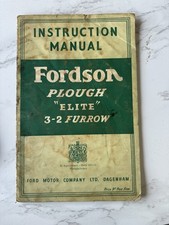 Instruction manual fordson for sale  NORWICH