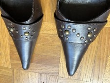 Escarpins pointus marrons d'occasion  Courbevoie
