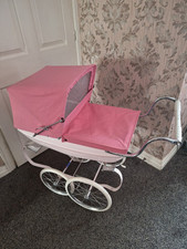 pink dolls silver cross pram for sale  MANCHESTER