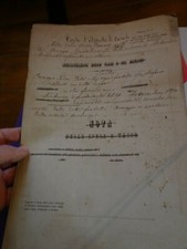 Antico documento corte usato  Oliveto Lario