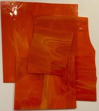 Orange wispy stained for sale  USA