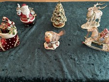 Set enamelled christmas for sale  LINGFIELD