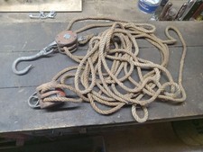 Vintage block tackle for sale  Unity