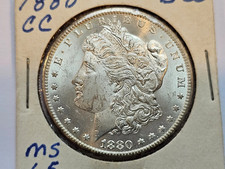 Moeda dos EUA Morgan Dollar 1880-CC estado perfeito não circulado 90% prata $1 comprar usado  Enviando para Brazil