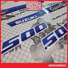 Usado, Kit gráfico adesivo SUZUKI LT500 QUADRACER QUADZILLA 87-90 modelo para-lamas brancos comprar usado  Enviando para Brazil