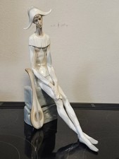 Grande Lladro "Arlequim Triste" (Estado Perfeito) Acabamento de Esmalte com Bandolim Vintage comprar usado  Enviando para Brazil