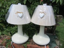 Pair ceramic bedside for sale  TIVERTON