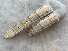 Pulseira de relógio de couro com estampa de crocodilo jacaré branco 20 mm/18 mm comprar usado  Enviando para Brazil