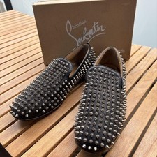Używany, Christian Louboutin Męskie Niskie Trampki Ćwieki Czarne EU44/US11 78016c na sprzedaż  Wysyłka do Poland