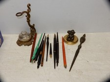 Usado, ARTIGOS DE MESA ANTIGOS SORTIDOS CANETAS TINTEIRO LÂMPADA VAPOR ABRIDOR DE CARTA comprar usado Usado, ARTIGOS DE MESA ANTIGOS SORTIDOS CANETAS TINTEIRO LÂMPADA VAPOR ABRIDOR DE CARTA comprar usado  Enviando para Brazil