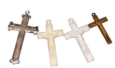 Antique lot crucifix for sale  Canfield