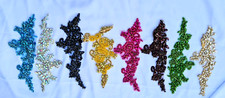 Rhinestone applique embroidery for sale  LONDON