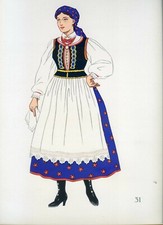 Poland krakow costume...antiqu d'occasion  Saint-Cyprien