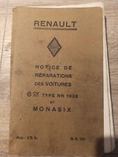 Livret reparatiln renault d'occasion  Les Bordes