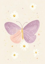 Używany, Plakat 50x70cm Wzory dla Dzieci, Dziewczynki Do Pokoju - Motylek na sprzedaż  PL