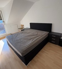 Boxspringbett dunkelgrau 180x2 gebraucht kaufen  München