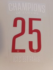 Flocage champions psg d'occasion  Vierzon