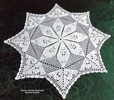 Napperon rond crochet d'occasion  Cosne-Cours-sur-Loire