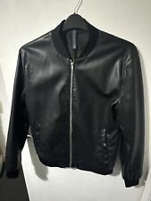 Zara leather jacket for sale  GLASGOW