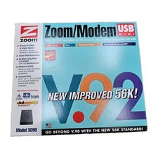 Modem Zoom USB Mini 56K V.92 V.90 Faxmodem Modelo 3090 Plug And Play Compacto Novo, usado comprar usado  Enviando para Brazil