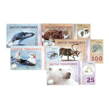 1 Juego de 5 Diferencial Ártico Terr. 25 ,50 ,100,250,500 Polar Dollars 2013-17 comprar usado  Enviando para Brazil