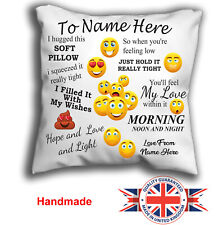Personalised emoji cushion for sale  WISBECH