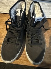 Usado, Tênis Nike Primo Court Feminino Tamanho 8 Preto Cinza Forrado de Pele de Camurça Médio Top comprar usado  Enviando para Brazil