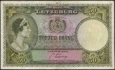 Luxembourg charlotte billet d'occasion  Gallardon