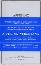 Appendix vergiliana. usato  Firenze