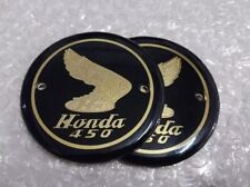 Usado, Ajuste para HONDA CB450 CL450 450 1965-1968 bombardeiro tanque de gás emblema emblema par dourado comprar usado  Enviando para Brazil