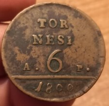 Tornesi 1800 regno usato  Olbia